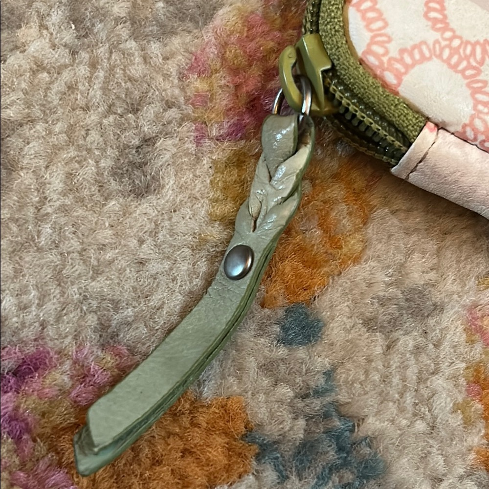 Fossil Pastel Patchwork Zipper Wallet With Key Ri… - image 3